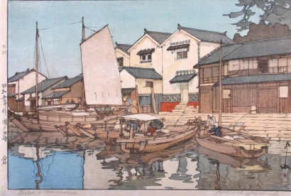 Hiroshi Yoshida - Tomonoura Godowns