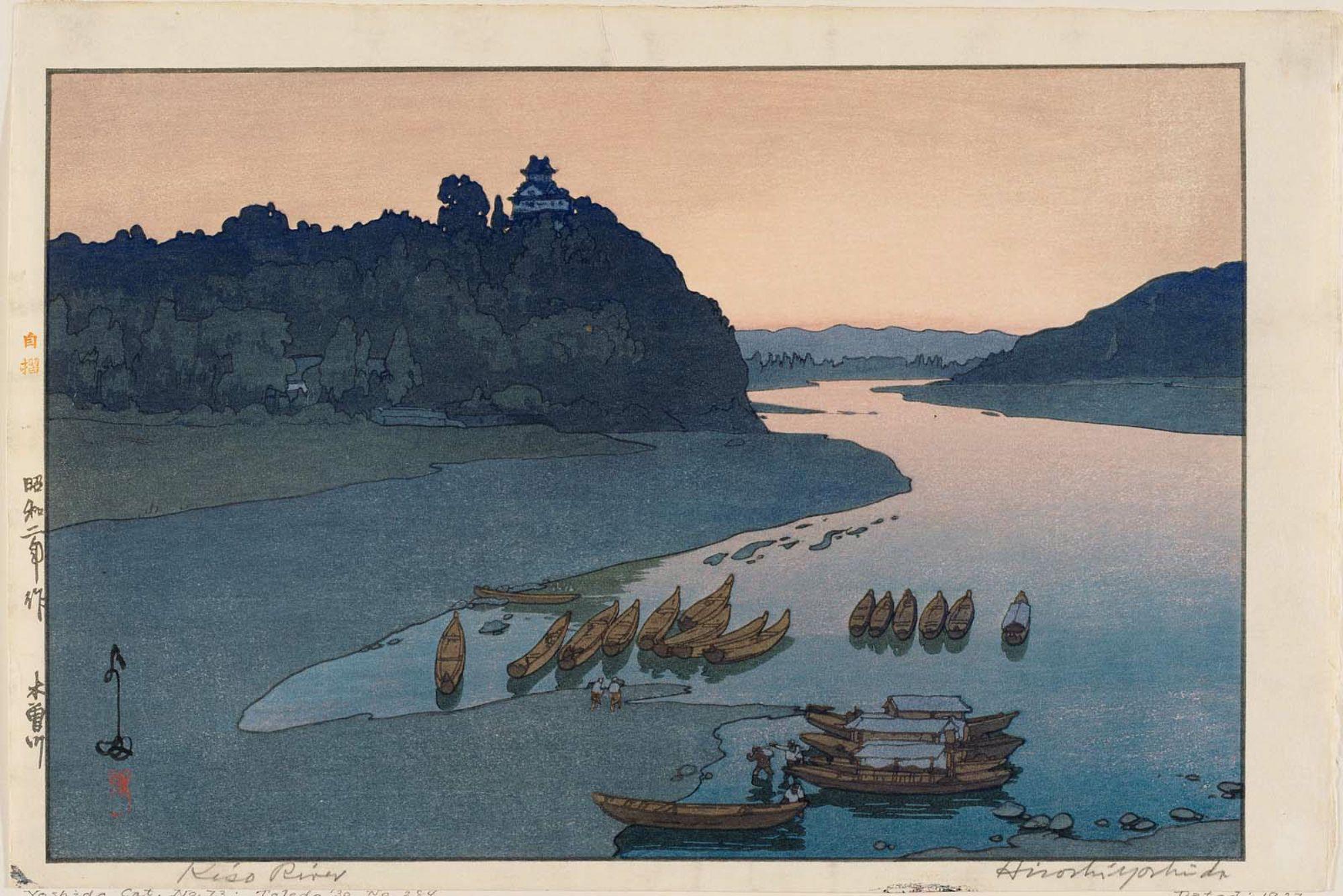 Hiroshi Yoshida - Kiso River (Kisogawa)