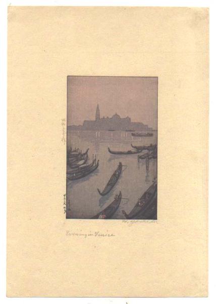 Hiroshi Yoshida - Evening in Venice