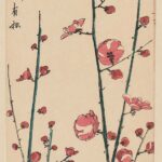 Hiroshiges - Flowering Plum Tree - Chū-tanzaku Format