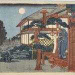 Hiroshiges - Act VII - The Storehouse of Loyal Retainers 1847-52