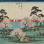 Hiroshiges - Cherry Blossoms in Full Bloom at Goten-yama (Goten-yama manka no zu) - Famous Places in Edo 1839-52