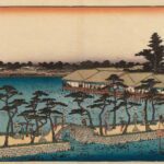 Hiroshiges - The Benten Shrine at Shinobazu Pond (Shinobazu no ike Benten hokora) - Famous Places in the Bay Capital 1832-47