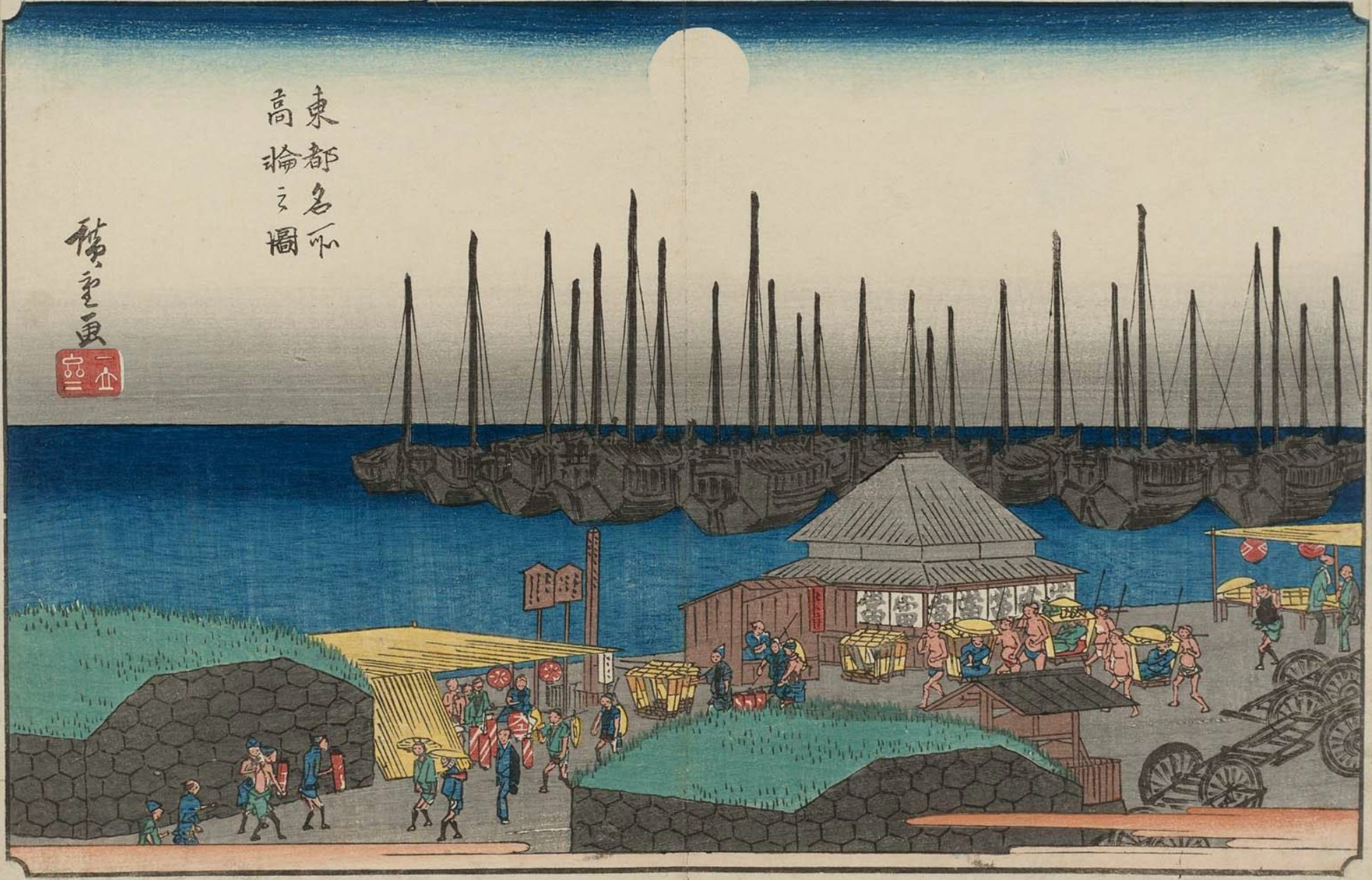 Hiroshiges - View of Takanawa (Takanawa no zu) - Famous Places in the Eastern Capital 1839-42