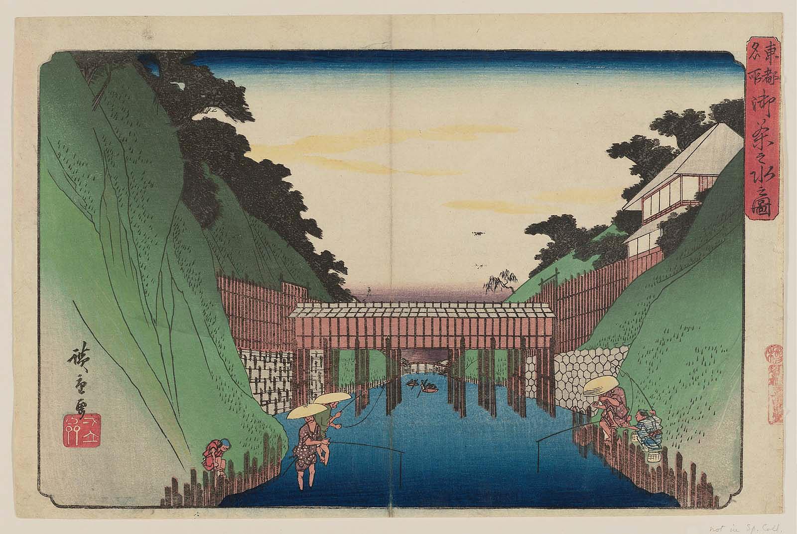 Hiroshiges - View of Ochanomizu (Ochanomizu no zu) - Famous Places in the Eastern Capital 1832-39, 1843-52