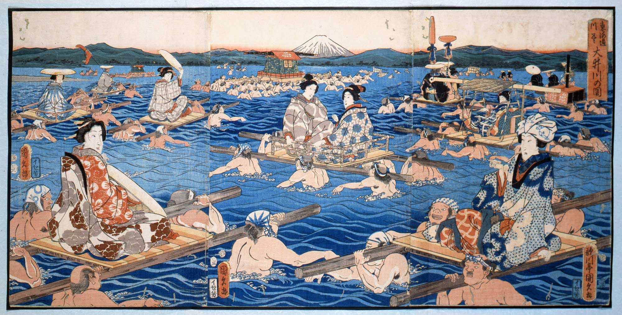 Hiroshiges - The Oi River (Oikawa no zu) - Rivers on the Tokaido 1847-52