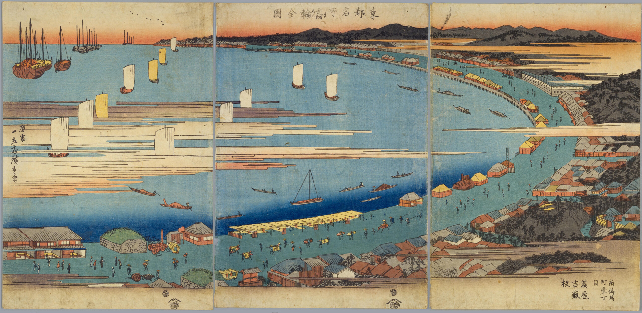 Hiroshiges - Complete View of Takanawa (Takanawa zenzu) - Famous Places in the Eastern Capital 1832-4