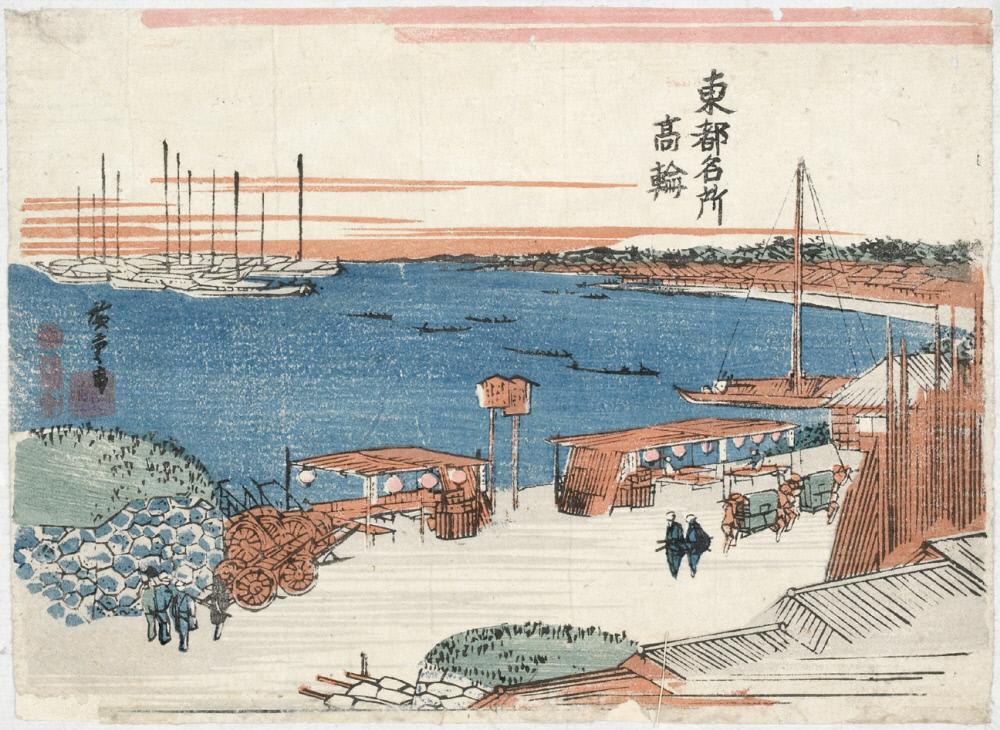 Hiroshiges - Takanawa (Takanawa) - Famous Views of the Eastern Capital 1834