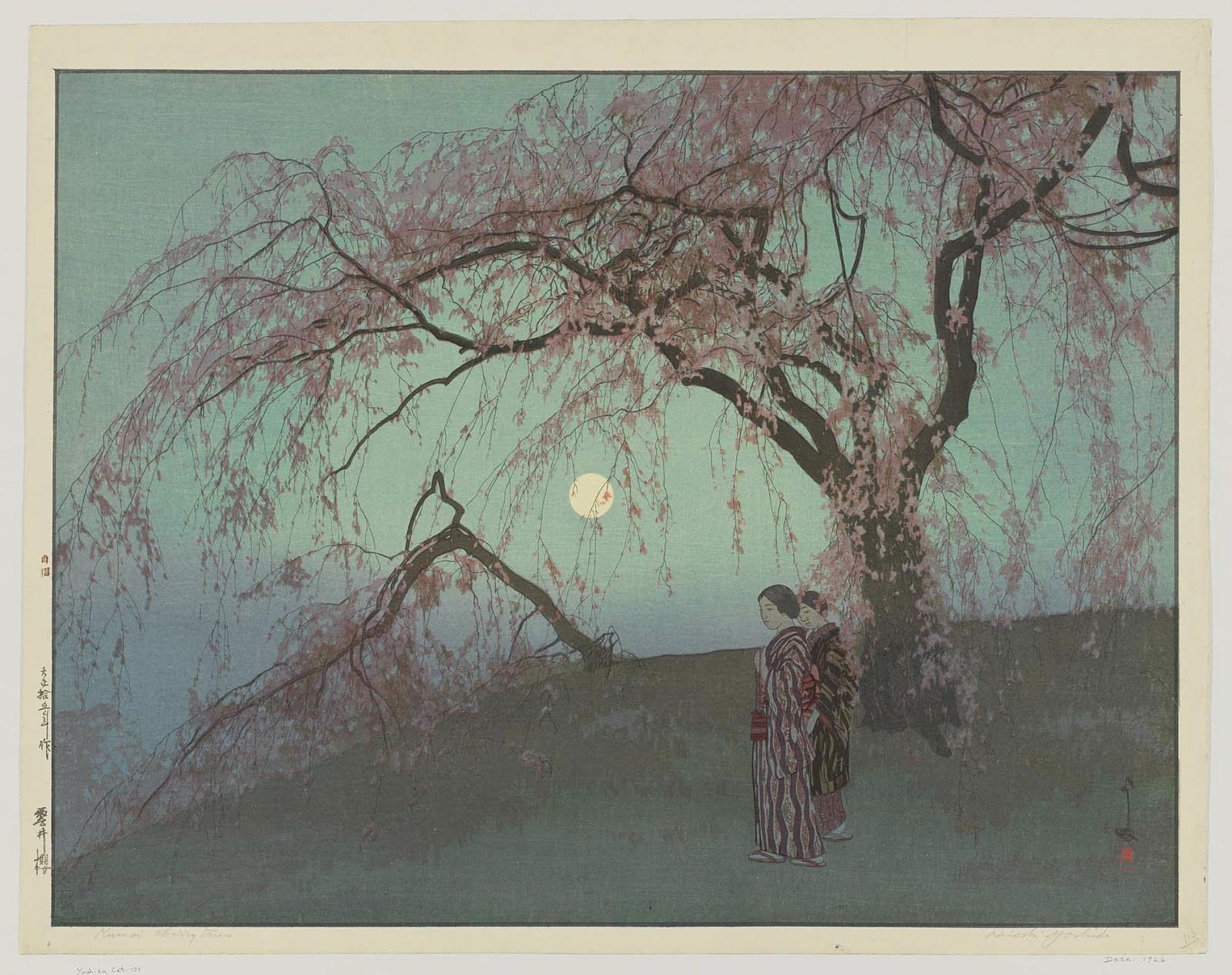 Hiroshi Yoshida - Kumoi Cherry Trees