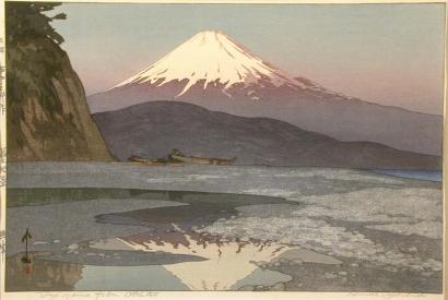 Hiroshi Yoshida - Fujiyama from Okitsu