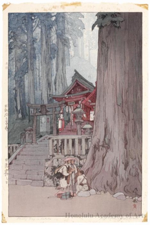 Hiroshi Yoshida - A Misty Day in Nikko