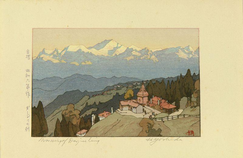 Hiroshi Yoshida - Morning of Darjeeling