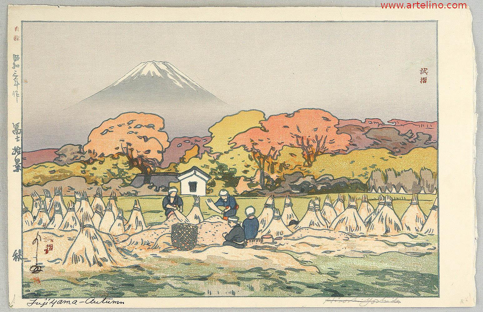 Hiroshi Yoshida - Autumn – Ten Views of Mt. Fuji