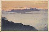 Hiroshi Yoshida - Mount Yatsugatake after Rain Seen from Stone Cave on Mount Komagatake