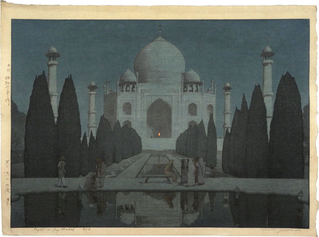 Hiroshi Yoshida - The Taj Mahal at Night No. 6 (Taji maharu no yoru dairoku)