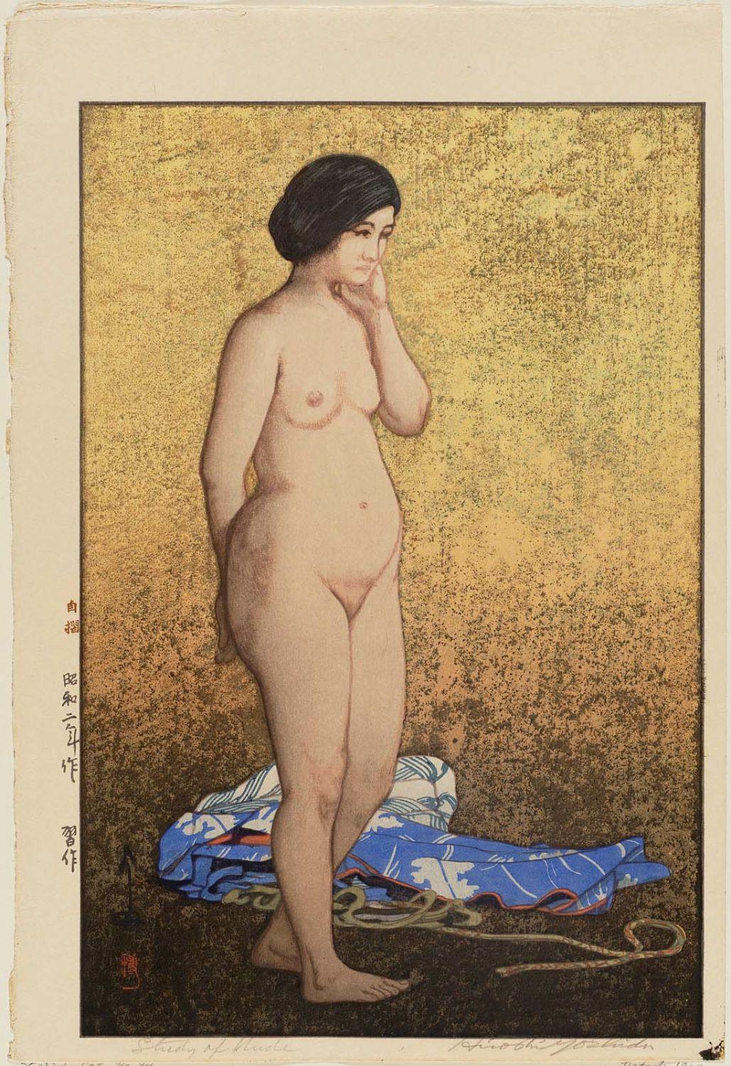 Hiroshi Yoshida - Study of Nude (Shûsaku)