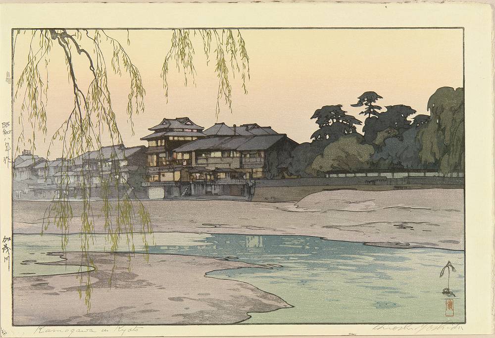 Hiroshi Yoshida - Kamagawa in Kyoto