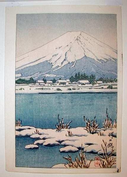 Hasui Kawase - Mt.Fuji in Snow – Kawaguchi Lake