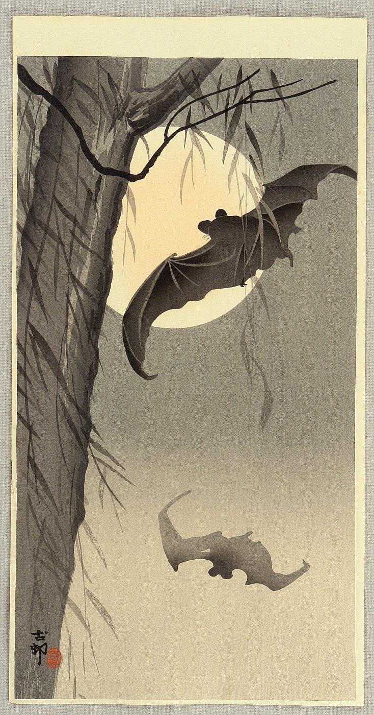 Ohara Koson - Flying Bats