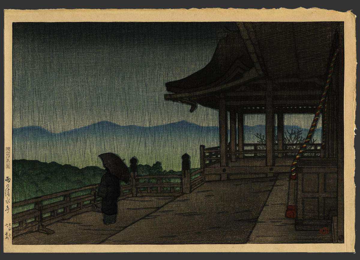 Hasui Kawase - Kiyomizu in Rain