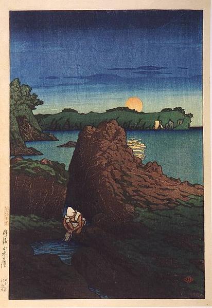 Hasui Kawase - Ogi Harbor, Sado Island