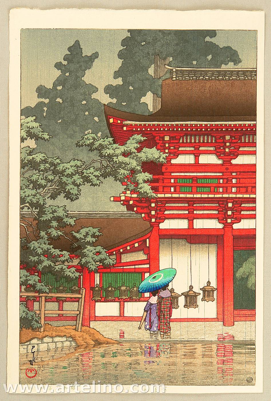 Hasui Kawase - Kasuga Shrine in Nara