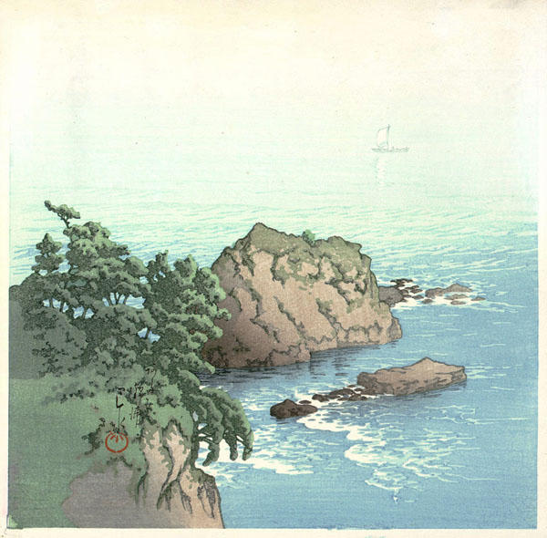 Hasui Kawase - Nishiki Bay, Atami