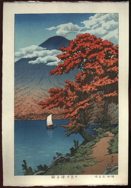 Hasui Kawase - Lake Chuzenji At Nikko