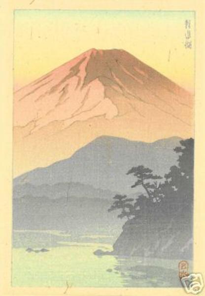 Hasui Kawase - Pastel Fuji