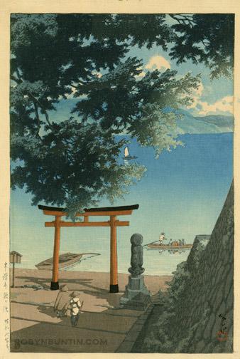 Hasui Kawase - Chuzenji, Utagahama