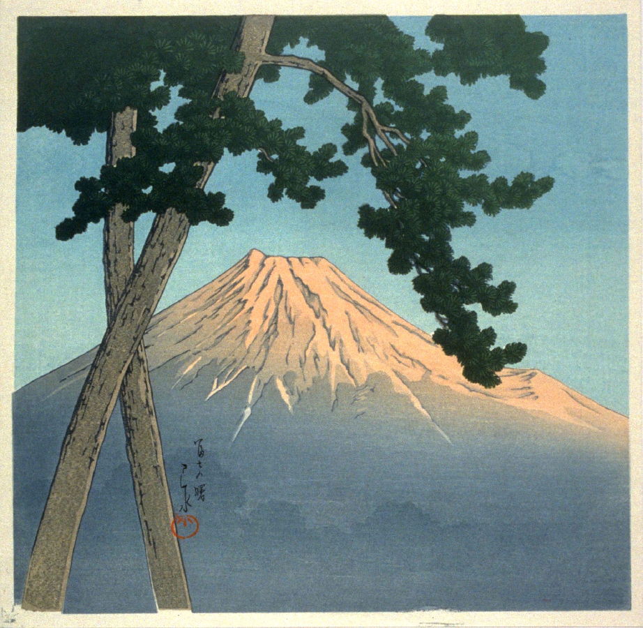 Hasui Kawase - Dawn on Fuji