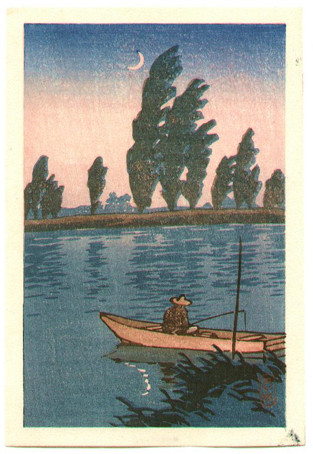 Hasui Kawase - Fisherman