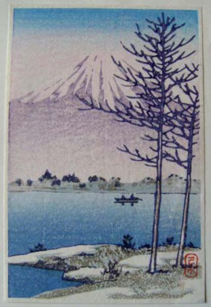 Hasui Kawase - Unknown- Fuji and Lake