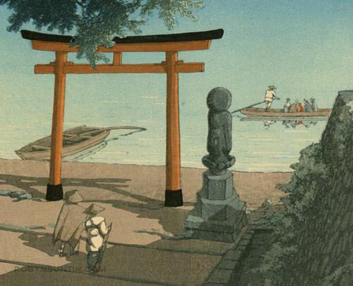 Hasui Kawase - Chuzenji, Utagahama