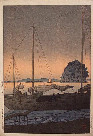 Hasui Kawase - Hayama in Iyo (Iyo no Hayama)