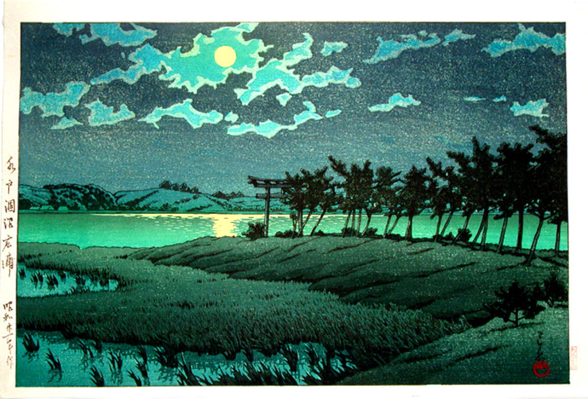 Hasui Kawase - HINUMA, HIROURA, MITO