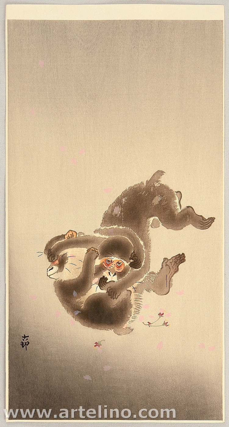 Ohara Koson - Playing Monkeys