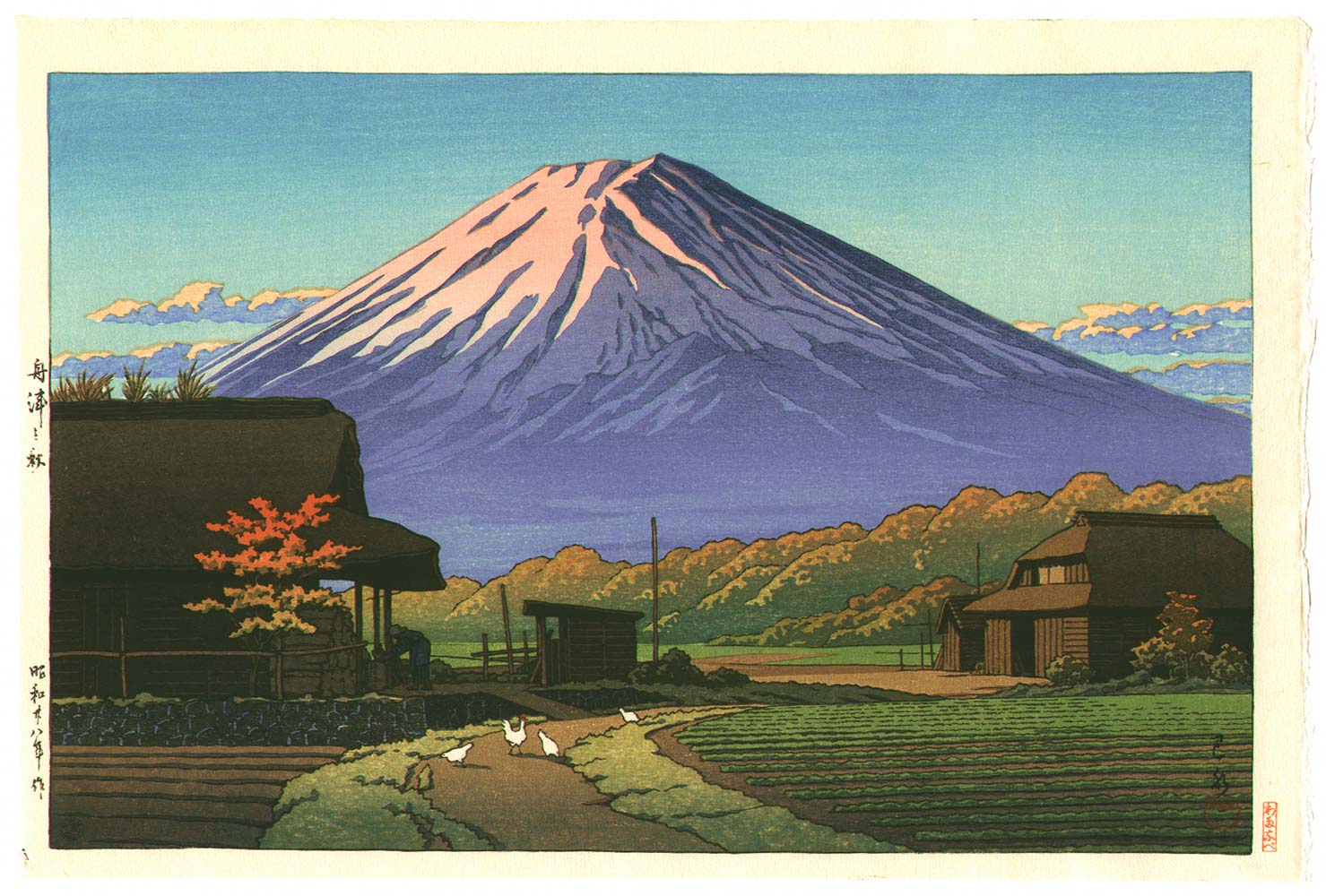 Hasui Kawase - Autumn in Funatsu