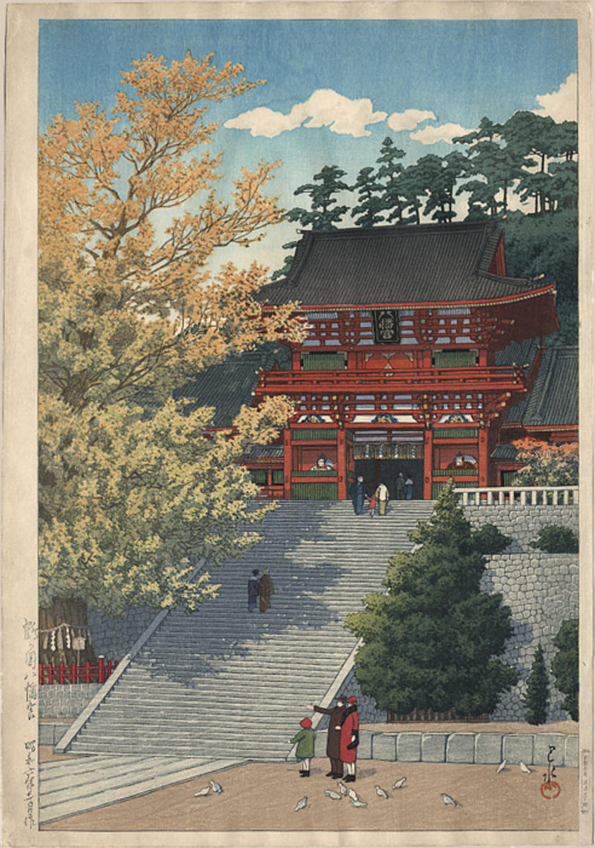 Hasui Kawase - Tsuruoka Hachimangu