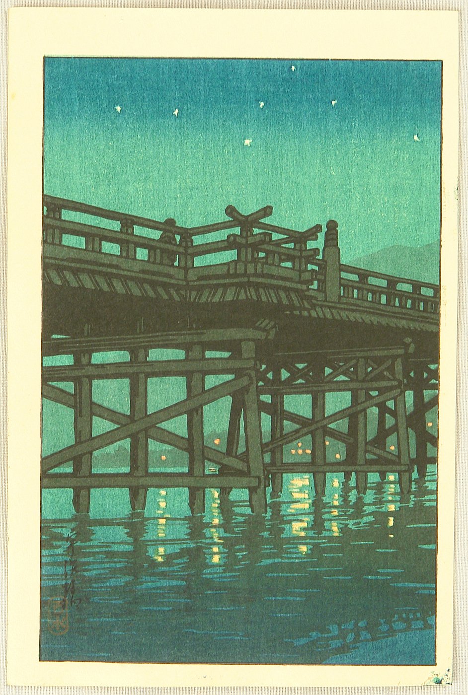 Hasui Kawase - Uji Bridge