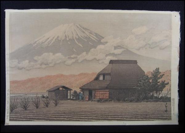 Hasui Kawase - Mt. Fuji Seen from Narusawa — 鳴沢の富士