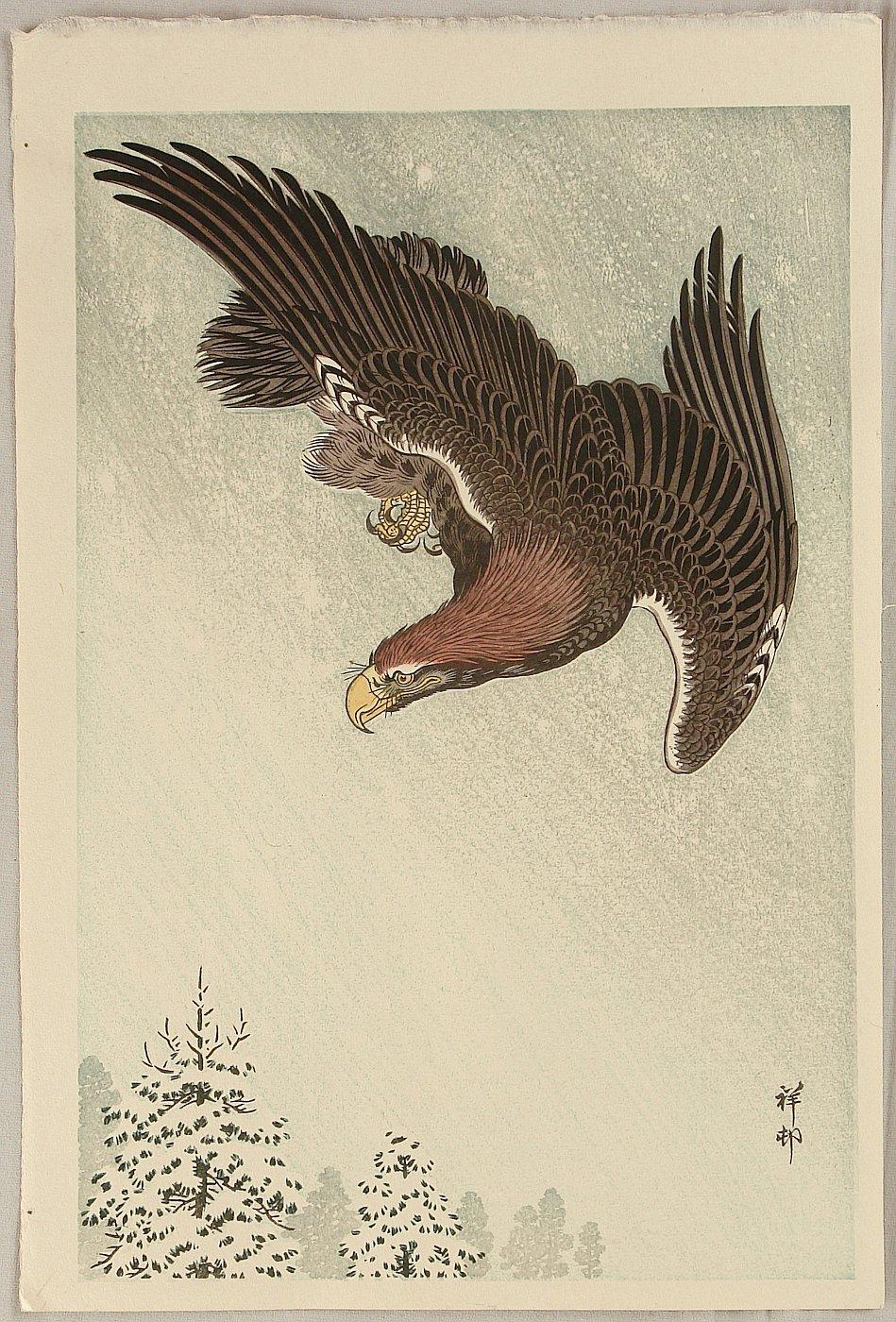 Ohara Koson - Eagle in Flight