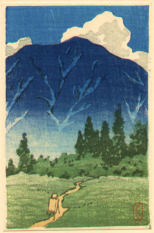 Hasui Kawase - Towards a Blue Mountain