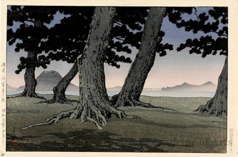 Hasui Kawase - Kaiganji Beach in Sanuki District