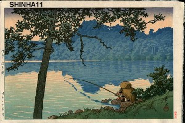 Hasui Kawase - Lake Matsubara on a Morning, Shinshu