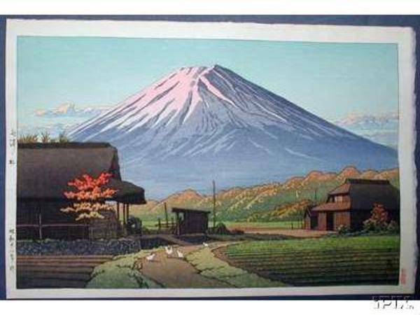 Hasui Kawase - Autumn in Funatsu