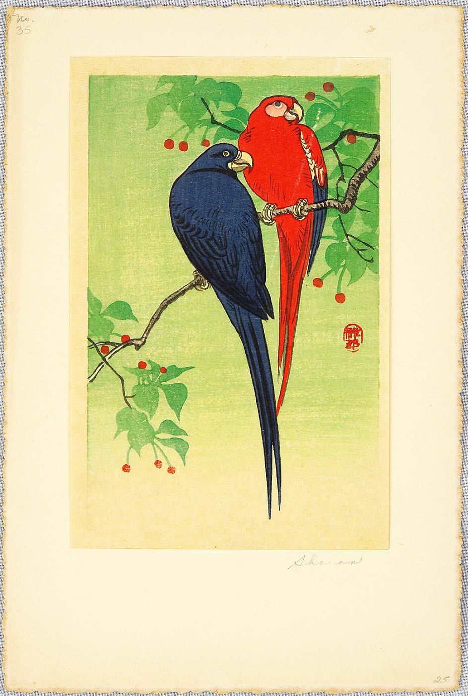 Ohara Koson - Two Macaws