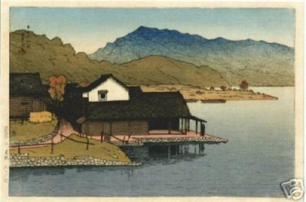 Hasui Kawase - Lake Kugushi- Wakasa