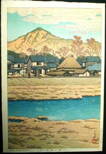 Hasui Kawase - Winter in Kamigamo, Kyoto