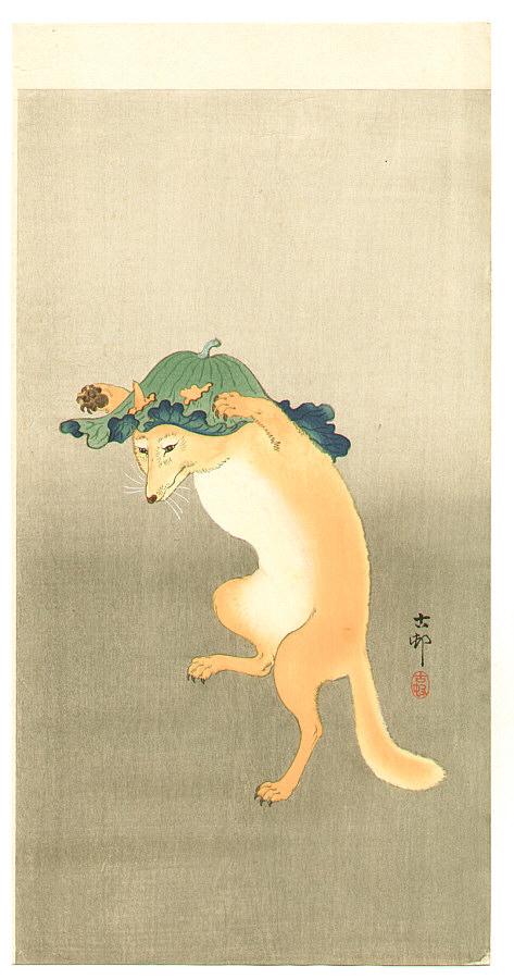 Ohara Koson - Dancing Fox